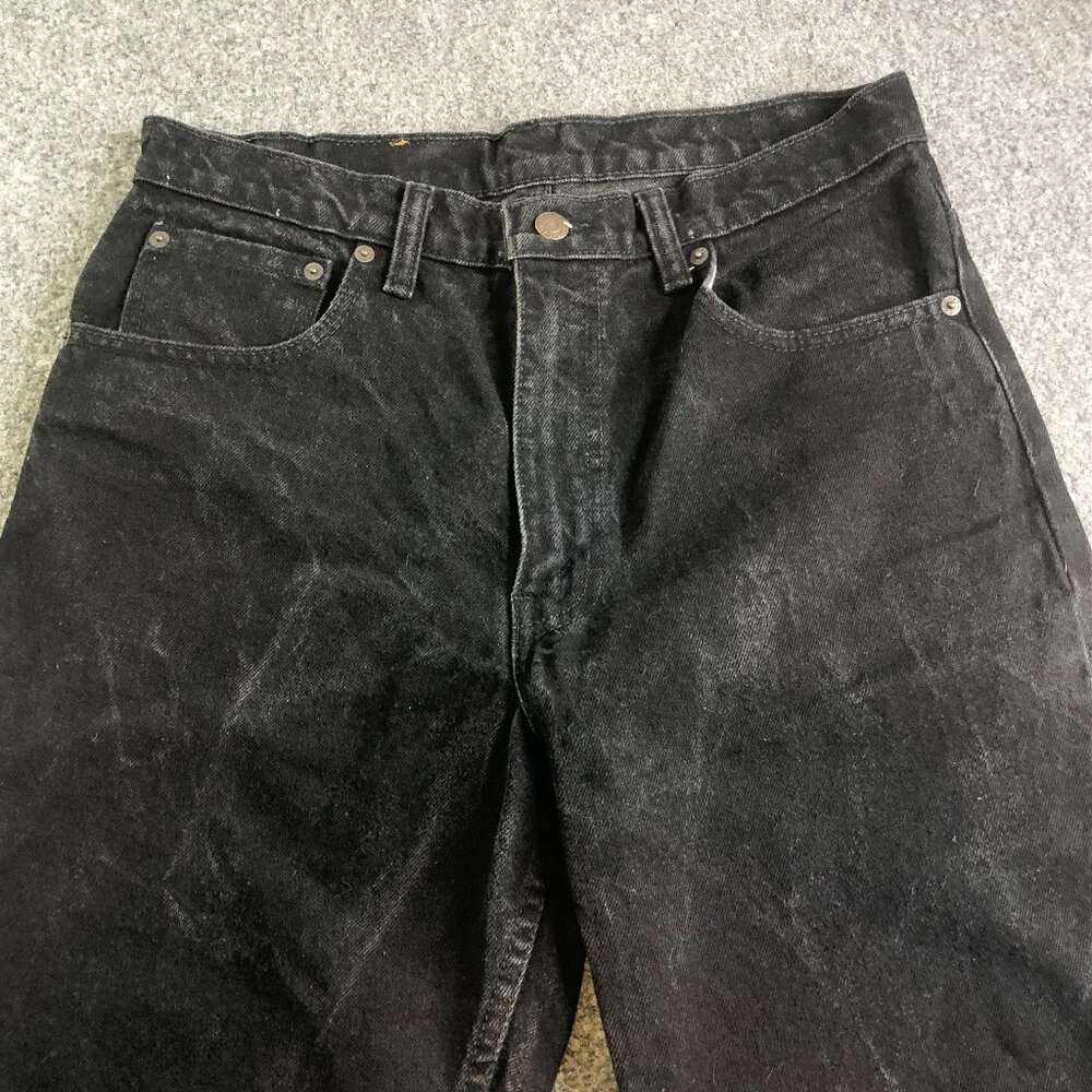 Levis 550 Vintage Jeans Mens 30x32 Black Faded Red Tab Gunge Canada 90s Y2K